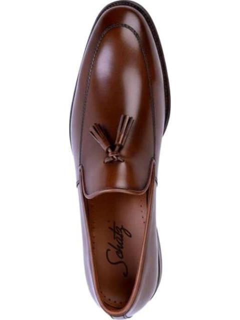 MOCASIN VESTIR CON BORLAS CAFE SCHATZ - Imagen 3