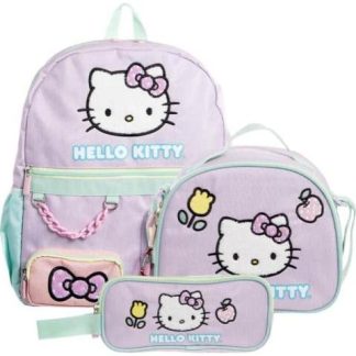MOCHILA ESCOLAR INFANTIL ROSA HELLO KITTY