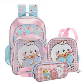 MOCHILA ESCOLAR INFANTIL ROSA MOLANG