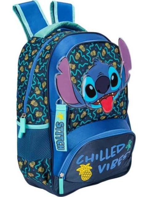 MOCHILA LAPICERA Y LONCHERA KIT ESCOLAR AZUL STITCH - Imagen 2