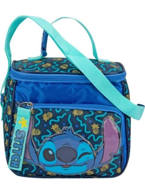 MOCHILA LAPICERA Y LONCHERA KIT ESCOLAR AZUL STITCH - Imagen 3