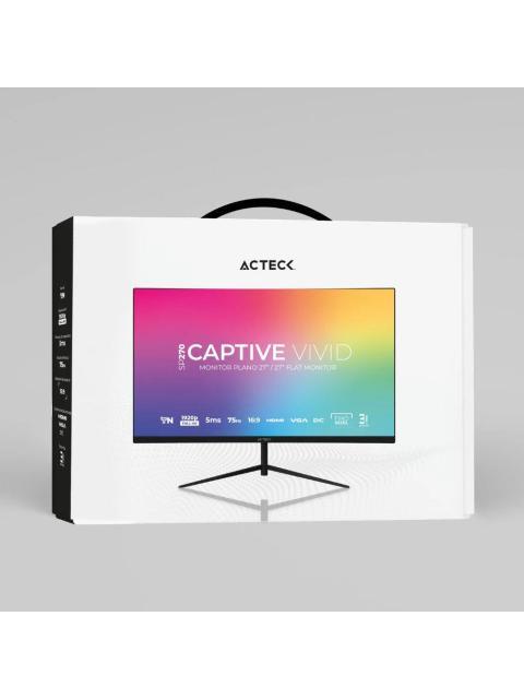 MONITOR GAMER ACTECK CAPTIVE VIVID SP270 ELITE LED 27 FULL HD 75HZ HDMI NEGRO - Imagen 5