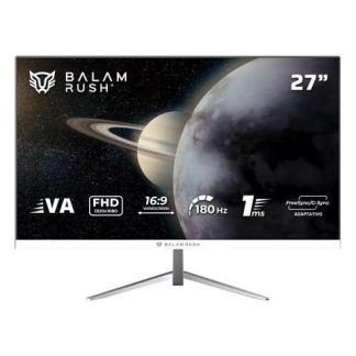 MONITOR GAMER BALAM RUSH TITAN MTG27Y LED 27 1920X1080 FULL HD G-SYNC-FREESYNC 180HZ HDMI-DISPLAYPORT BLANCO