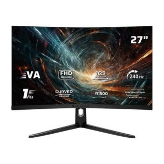 MONITOR GAMER CURVO ACTECK HYPER ORBIT MHO27Y LED 27 1920X1080 FULL HD G-SYNC-FREESYNC 240HZ HDMI-DISPLAYPORT NEGRO