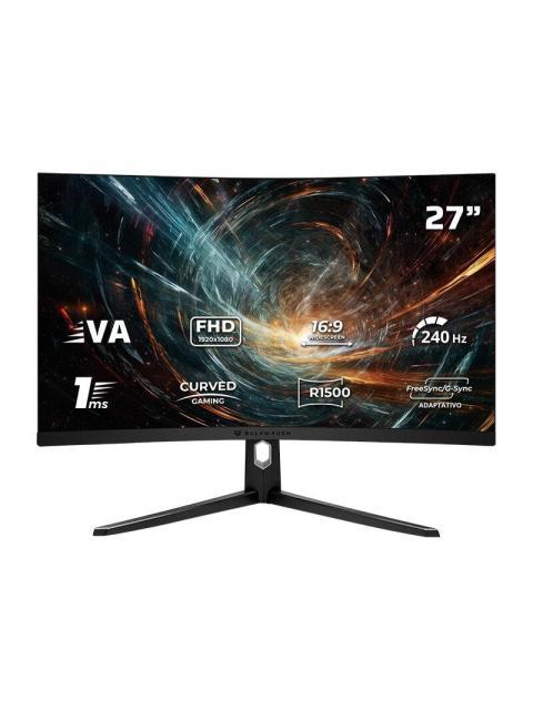 MONITOR GAMER CURVO ACTECK HYPER ORBIT MHO27Y LED 27 1920X1080 FULL HD G-SYNC-FREESYNC 240HZ HDMI-DISPLAYPORT NEGRO