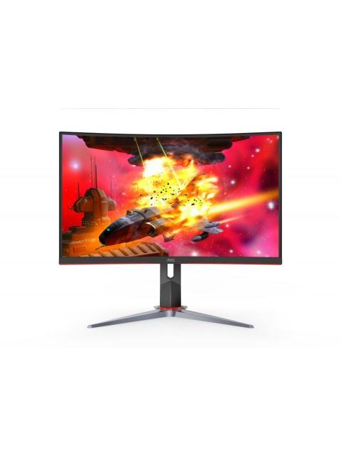 MONITOR GAMER CURVO AOC CQ32G2S LED 32 ULTRAWIDE FULL HD FREESYNC 165HZ HDMI NEGRO-ROJO - Imagen 6