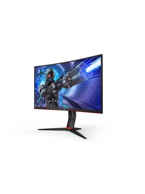 MONITOR GAMER CURVO AOC CQ32G2S LED 32 ULTRAWIDE FULL HD FREESYNC 165HZ HDMI NEGRO-ROJO - Imagen 7