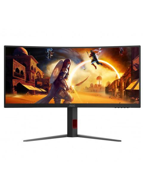 MONITOR GAMER CURVO AOC CU34G4 LED 34 3440X1440 ULTRA WIDE QUAD HD FREESYNC 180HZ HDMI-DISPLAYPORT NEGRO - Imagen 5