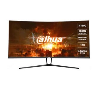 MONITOR GAMER CURVO DAHUA DHI-LM34-E330C LED 34 3440X1440 ULTRA WIDE QUAD HD FREESYNC 180HZ HDMI-DISPLAYPORT NEGRO