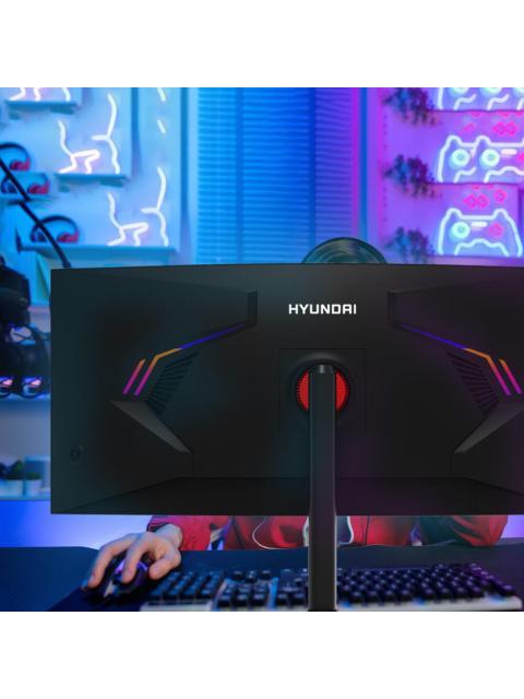 MONITOR GAMER CURVO HYUNDAI HT34CGMBK01 LED 34 3440X1440 ULTRA WIDE QUAD HD 180HZ HDMI-DISPLAYPORT NEGRO - Imagen 6