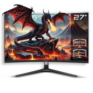 MONITOR GAMER CURVO STYLOS XZ4010-2 LCD 27 1920X1080 FULL HD FREESYNC 180HZ HDMI-DISPLAYPORT NEGRO