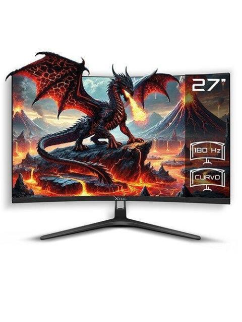 MONITOR GAMER CURVO STYLOS XZ4010-2 LCD 27 1920X1080 FULL HD FREESYNC 180HZ HDMI-DISPLAYPORT NEGRO