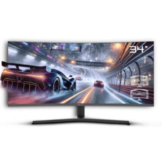 MONITOR GAMER CURVO XZEAL XZMO342B LED 34 3440X1440 ULTRA WIDE QUAD HD FREESYNC 165HZ HDMI-DISPLAYPORT NEGRO