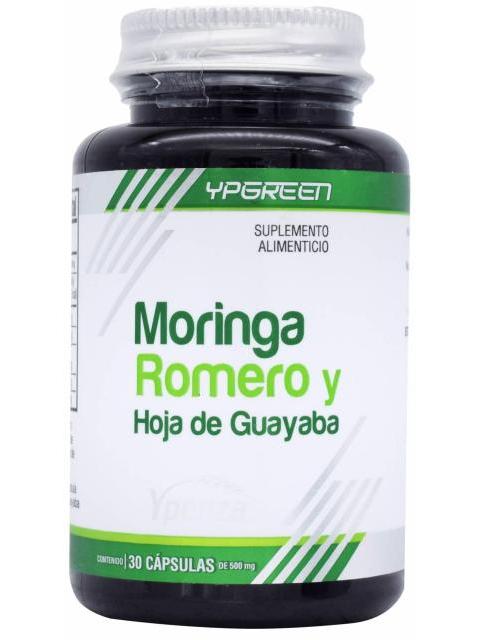 MORINGA ROMERO Y HOJA DE GUAYABA 30 CAP YPGREEN