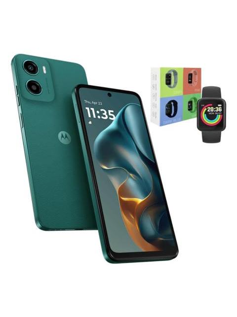 MOTO G05 DUAL SIM 128GB 4RAM GREEN + SMARTWATCHMACARON VERDE - Imagen 3
