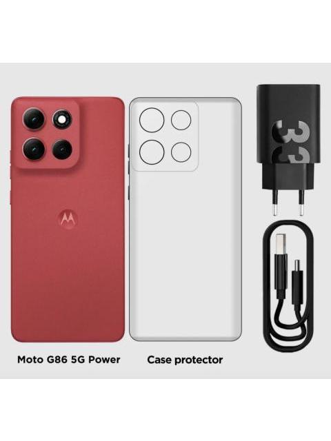 MOTO MOTOROLA G86 POWER 512GB - 8GB RAM NUEVO DUAL ROJO ROJO - Imagen 4