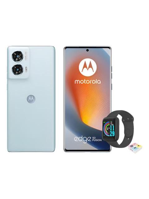 MOTOROLA EDGE 50 FUSION 5G 256GB 8RAM BLUE + WATCH SMART MACARON AZUL CLARO