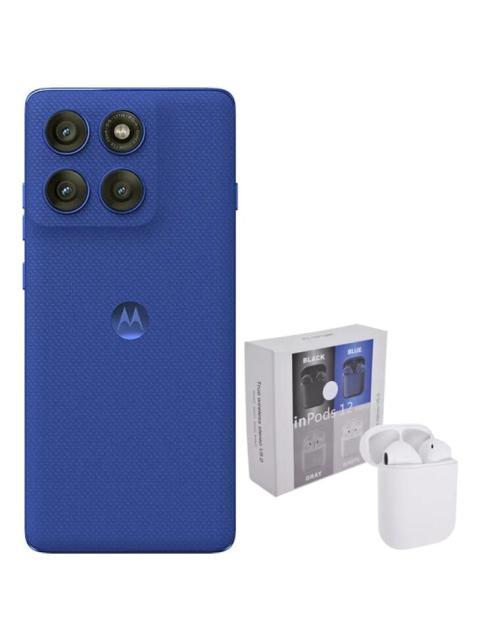 MOTOROLA EDGE 60 PRO DUAL SIM 512GB 12RAM BLUE + AIRPODS AZUL - Imagen 3