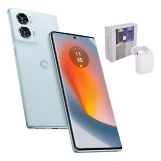 MOTOROLA FAMILIA EDGE 50 FUSION 5G 256 GB 8 RAM ICE BLUE + AIR PODS GENERICOS AZUL