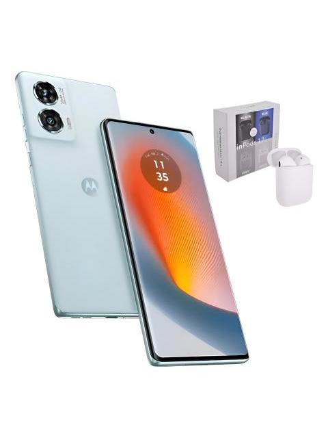 MOTOROLA FAMILIA EDGE 50 FUSION 5G 256 GB 8 RAM ICE BLUE + AIR PODS GENERICOS AZUL