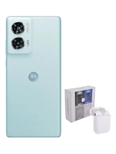 MOTOROLA FAMILIA EDGE 50 FUSION 5G 256 GB 8 RAM ICE BLUE + AIR PODS GENERICOS AZUL - Imagen 3
