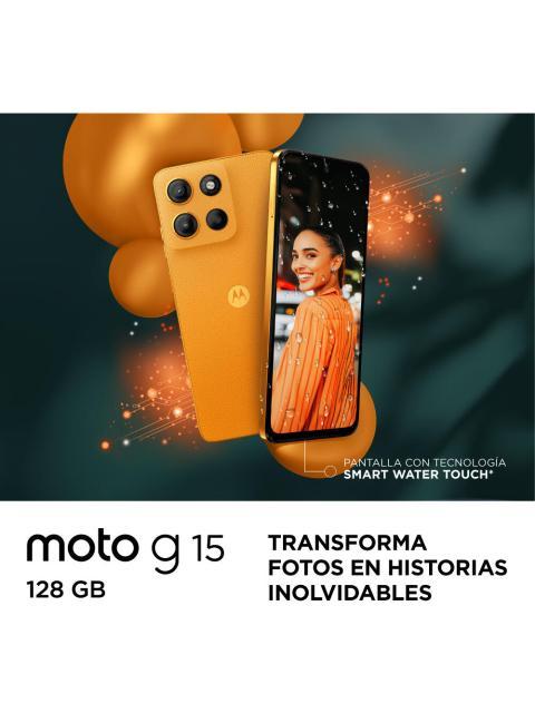 MOTOROLA MOTO G15 128GB 4GB RAM NARANJA - Imagen 3