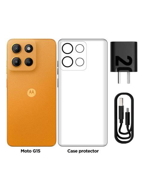 MOTOROLA MOTO G15 128GB 4GB RAM NARANJA - Imagen 5