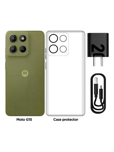 MOTOROLA MOTO G15 256GB 4GB RAM VERDE - Imagen 4