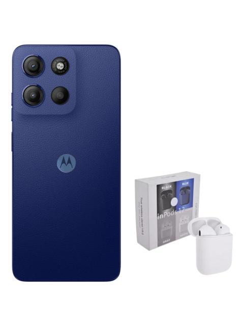 MOTOROLA MOTO G15 DUAL SIM 512GB 4GB RAM BLUE + AIRPODS GENERICOS AZUL - Imagen 3