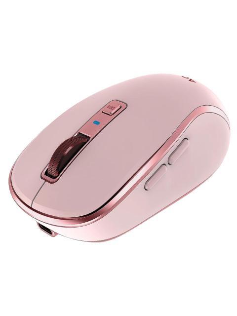 MOUSE ACTECK OPTIMIZE TRIP PRO MI580 INALAMBRICO OPTICO 1.600DPI RF INALAMBRICO-BLUETOOTH ROSA - Imagen 2