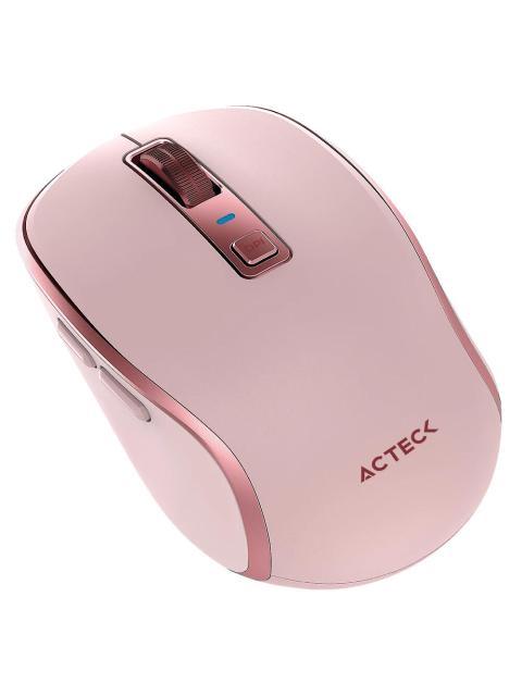 MOUSE ACTECK OPTIMIZE TRIP PRO MI580 INALAMBRICO OPTICO 1.600DPI RF INALAMBRICO-BLUETOOTH ROSA - Imagen 4