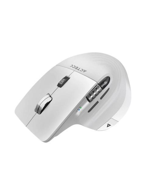 MOUSE ERGONOMICO ACTECK OPTICO VIRTUOS PRO MI780 INALAMBRICO BLUETOOTH-USB-C 3000DPI BLANCO - Imagen 3