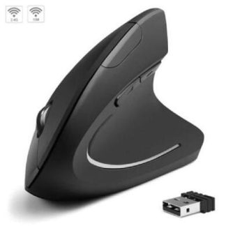 MOUSE ERGONOMICO BROBOTIX 6000816 INALAMBRICO OPTICO 1.600DPI RF INALAMBRICO NEGRO