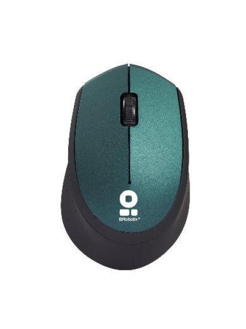 MOUSE ERGONOMICO BROBOTIX OPTICO 6000779 INALAMBRICO USB 1000DPI VERDE-NEGRO - Imagen 3