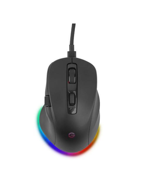 MOUSE ERGONOMICO GETTTECH GGM-RGBTR-01 INALAMBRICO OPTICO 6.400DPI RF WIRELESS-BLUETOOTH-USB-A NEGRO
