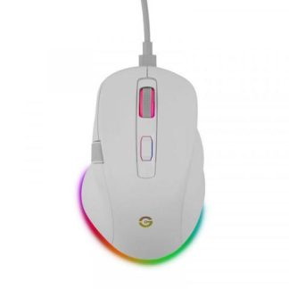 MOUSE ERGONOMICO GETTTECH GGM-RGBTR-01-WH INALAMBRICO OPTICO 6.400DPI RF WIRELESS-BLUETOOTH-USB-A BLANCO