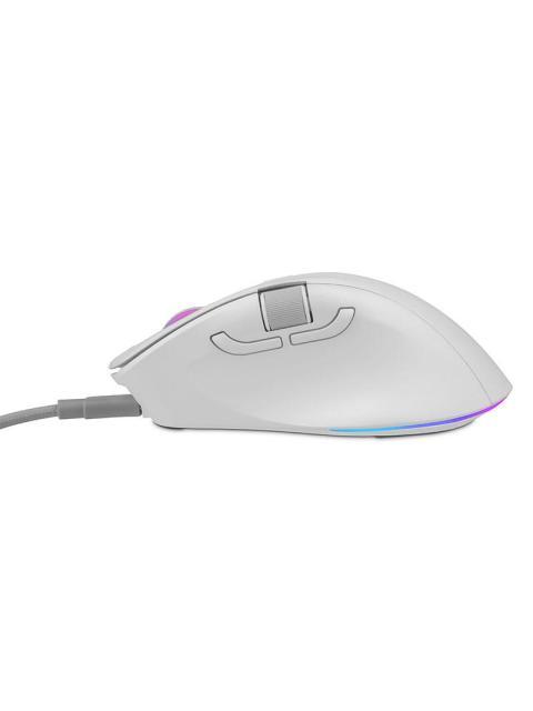MOUSE ERGONOMICO GETTTECH GGM-RGBTR-01-WH INALAMBRICO OPTICO 6.400DPI RF WIRELESS-BLUETOOTH-USB-A BLANCO - Imagen 4