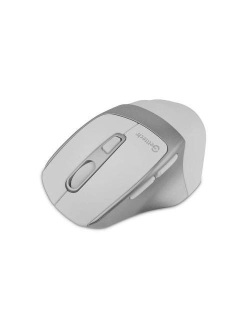 MOUSE ERGONOMICO GETTTECH WIRELESS 6D OFFICE INALAMBRICO BLUETOOTH USB 7200DPI PLATA-BLANCO - Imagen 4