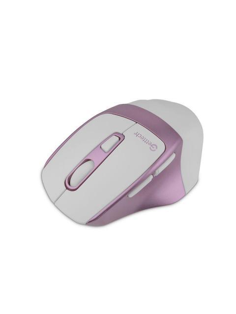 MOUSE ERGONOMICO GETTTECH WIRELESS 6D OFFICE INALAMBRICO BLUETOOTH USB 7200DPI ROSA-BLANCO - Imagen 4