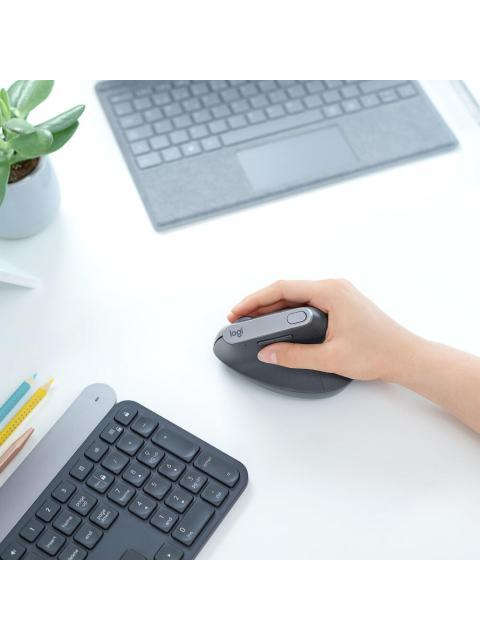 MOUSE ERGONOMICO LOGITECH MX VERTICAL INALAMBRICO OPTICO 4.000DPI RF INALAMBRICO NEGRO - Imagen 9