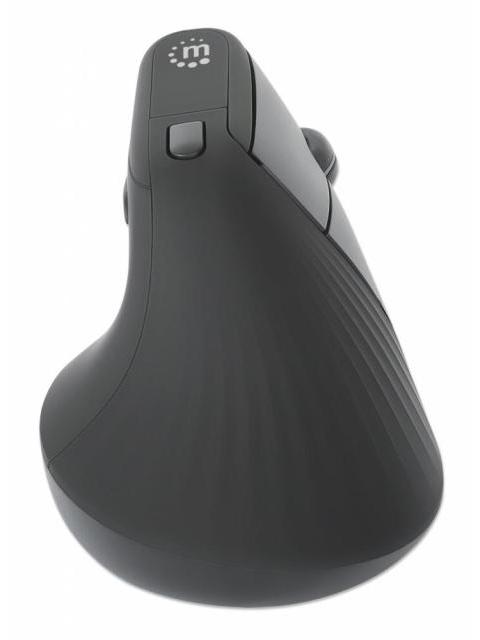 MOUSE ERGONOMICO MANHATTAN 190336 INALAMBRICO OPTICO 1.600DPI RF INALAMBRICO NEGRO - Imagen 3