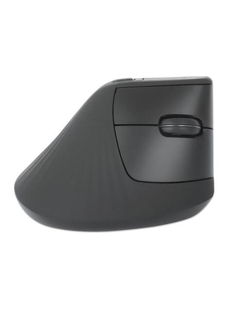 MOUSE ERGONOMICO MANHATTAN 190336 INALAMBRICO OPTICO 1.600DPI RF INALAMBRICO NEGRO - Imagen 4