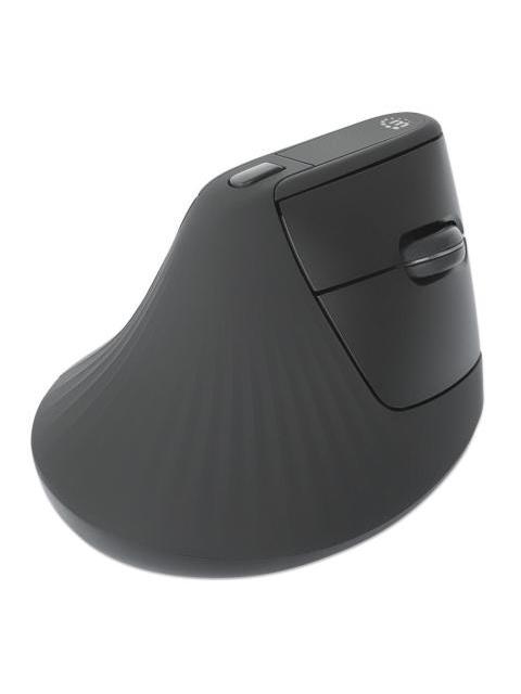 MOUSE ERGONOMICO MANHATTAN 190336 INALAMBRICO OPTICO 1.600DPI RF INALAMBRICO NEGRO - Imagen 6