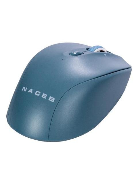 MOUSE ERGONOMICO NACEB NA-0139A INALAMBRICO OPTICO 1.600DPI RF INALAMBRICO AZUL - Imagen 6