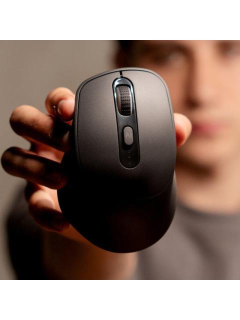 MOUSE ERGONOMICO PERFECT CHOICE MIND INALAMBRICO OPTICO 4.000DPI RF INALAMBRICO-BLUETOOTH NEGRO - Imagen 7