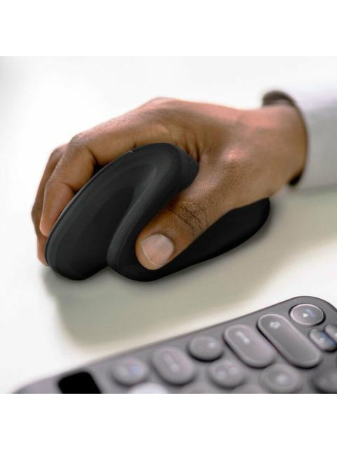 MOUSE ERGONOMICO PERFECT CHOICE OPTICO SNOUSE INALAMBRICO USB 3200DPI NEGRO - Imagen 6