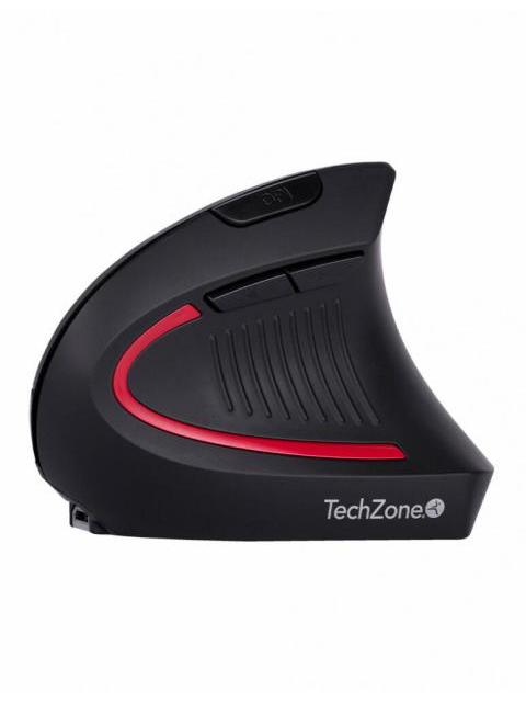 ?MOUSE ERGONOMICO TECHZONE VERTICAL TZMOUINA-06 INALAMBRICO USB NEGRO - Imagen 3