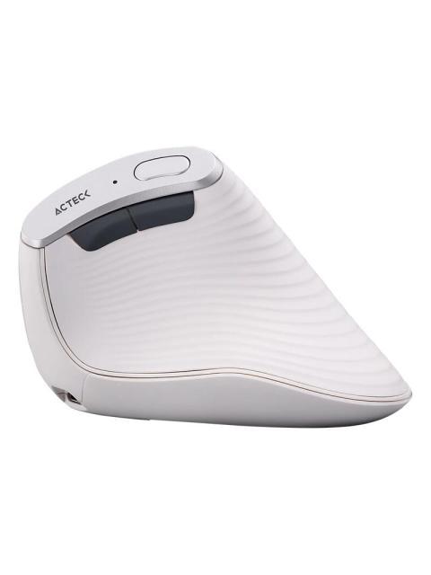 MOUSE ERGONOMICO VERTICAL ACTECK OPTICO VIRTUOS FITT PRO MI770 INALAMBRICO BLUETOOTH-USB-C 1600DPI BLANCO - Imagen 3
