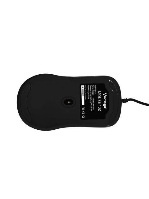 MOUSE ERGONOMICO VORAGO OPTICO MO-102 ALAMBRICO USB 1600DPI NEGRO - Imagen 3