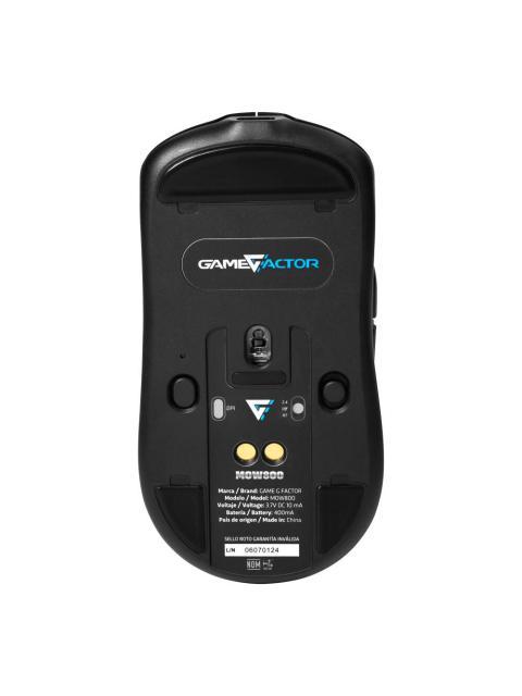 MOUSE GAME FACTOR OPTICO MOW800 INALAMBRICO RF INALAMBRICO 26000 DPI NEGRO - Imagen 3